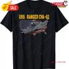 Aircraft Carrier Uss Ranger Cva 61 Veterans Day Fathers T Shirt Vintage Stylish Versatile Designer Clothes Unisex