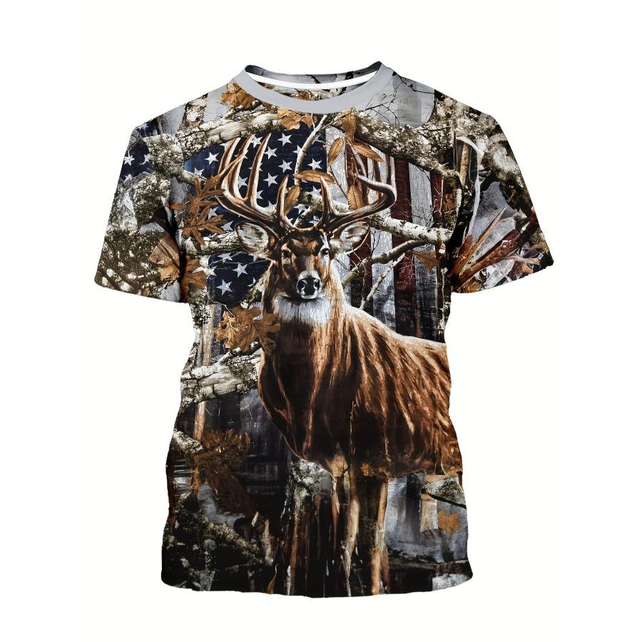 3D Digital Men's Crew Neck Short Sleeve Stylish Design T-shirt with Skeleton Pattern and Letter Print for Summer Outdoors Wear