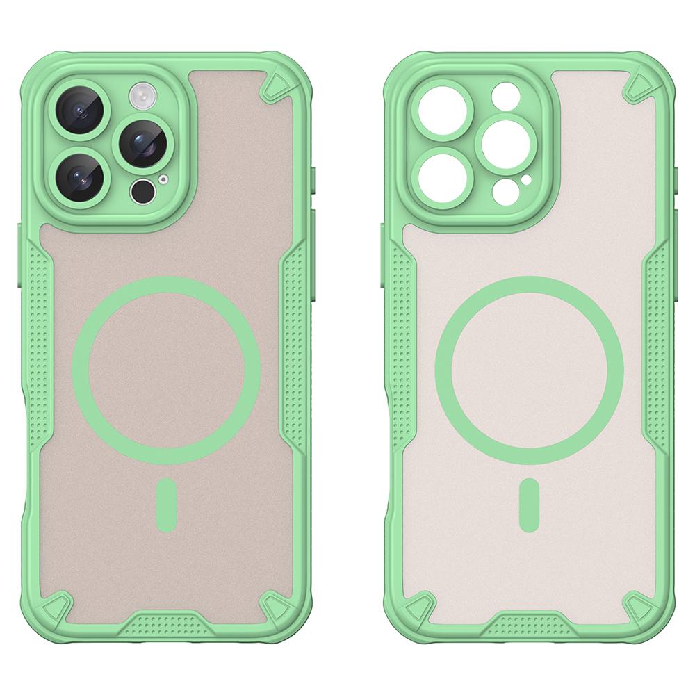 

For iPhone 16 Pro Magnetic Case Compatible with MagSafe TPU+PC Phone Back Cover Purple