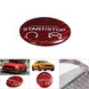 Red Carbon Fiber Engine Start Stop Button Cover Trim Decor Fit for Ford Mustang GT 15 19