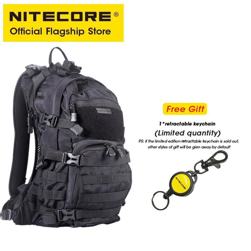 NITECORE BP20 20L Travel Backpack Commute Bag 1000D Nylon Trekking Hunting Fishing Tactical Rucksacks Molle System Male Female
