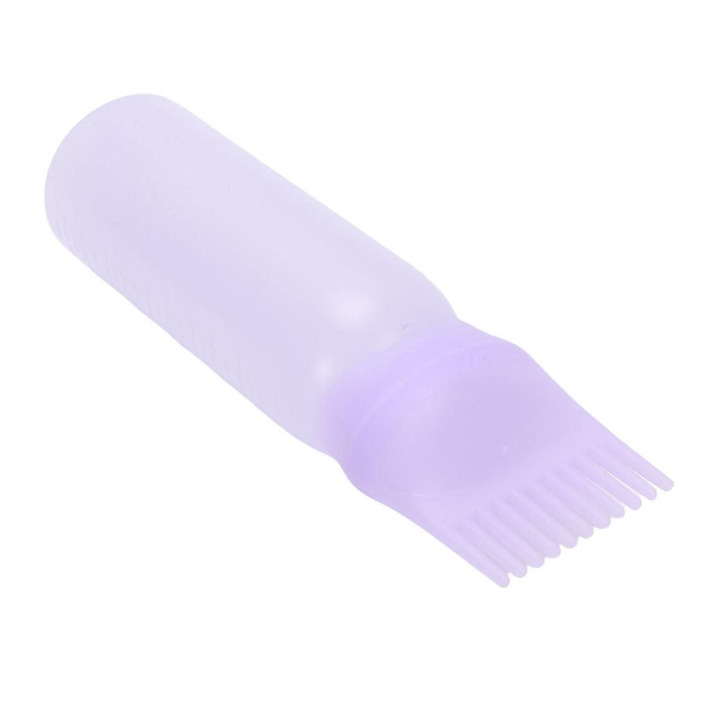 Flacone Applicatore Pettine Radici Semi Trasparente per Olio Applicatore per Tinta Capelli 160ml per Casa Salone