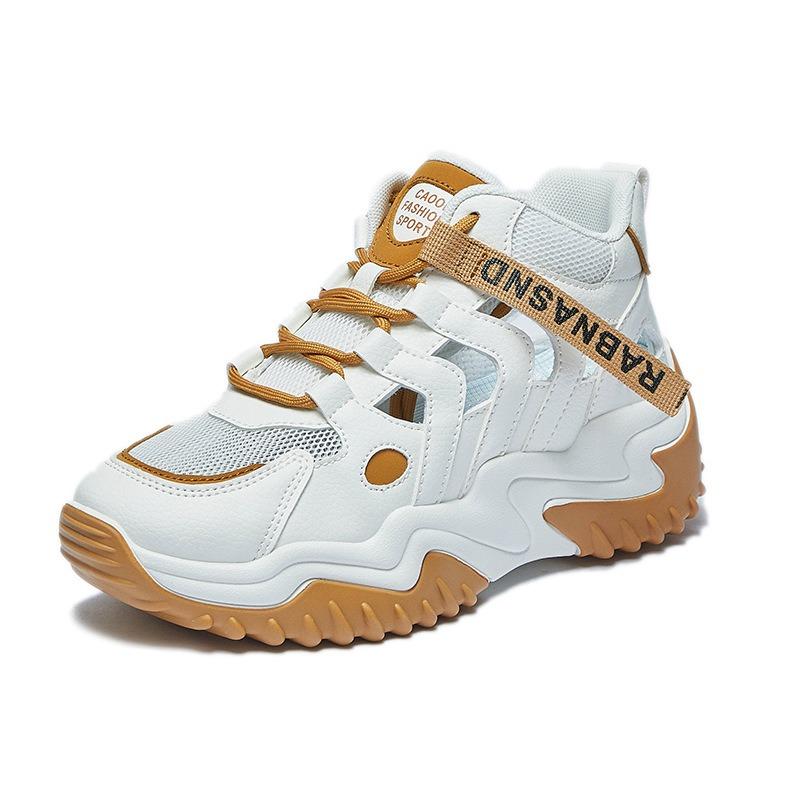 New Dad Shoes Perforated and Breathable Sports Shoes Casual Shoes Thick Soles for Height Increase