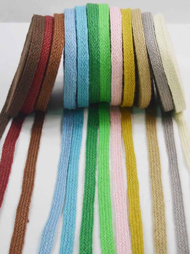 Color Flat Hemp Rope Webbing Handmade Diy Kindergarten Retro Decoration Flat Jute Strap, Textile Accessories Ten