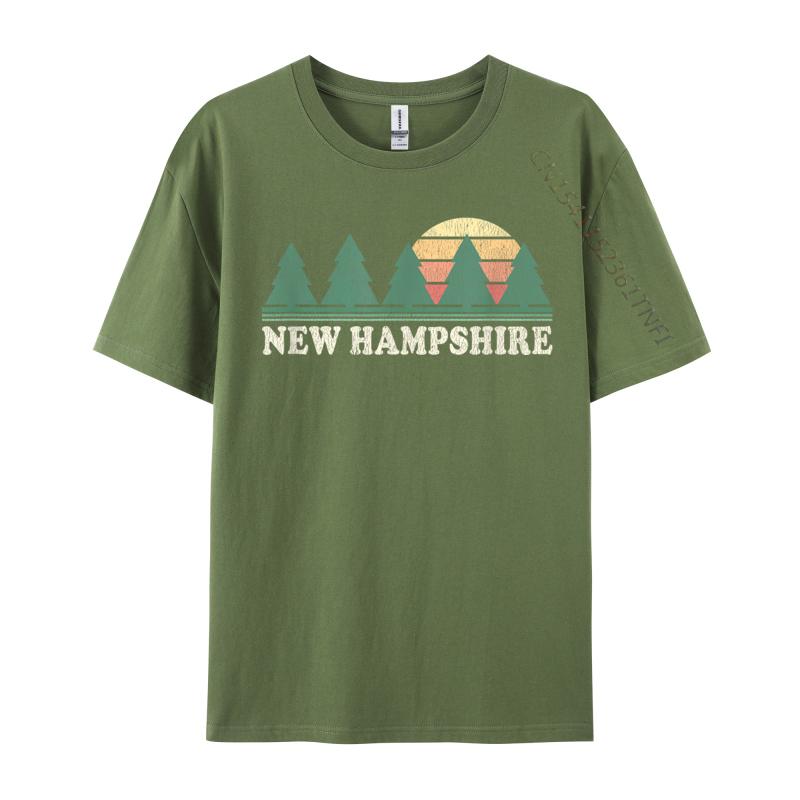 

Нью-Гэмпшир NH Винтажный Ретро 70-е Уютный Мужской Модный На заказ Футболки Круглый вырез 100% Хлопок Топ Футболки Повседневные Футболки 4XL
