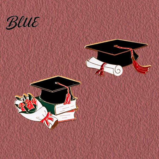 Graduation Gift Pin Brooch Bachelor Hat Shape Photos Outfit Decoration