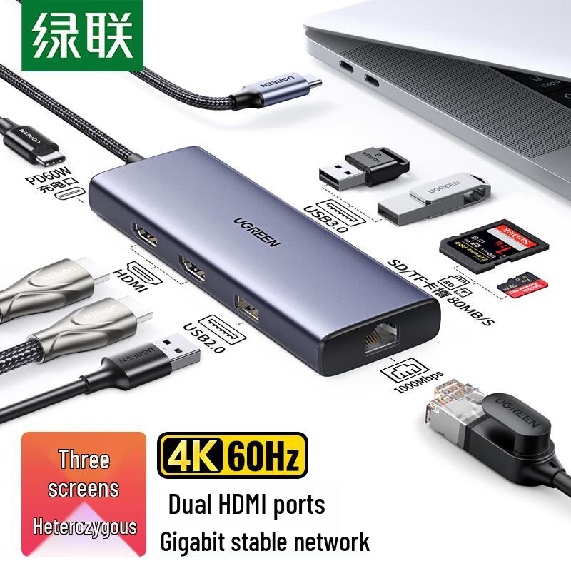 UGREEN 9-in-1 USB-C Hub with 4K HDMI & 60W PD