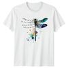 Whispered To Her You Cant Withstand Womens T-Shirt Dragonfly Watercolor