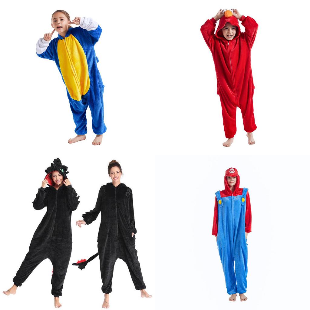 New Arrival Cartoon Onesie Pajamas For Women Factory Direct Sale Coral Fleece Thick Hooded Long Sleeve Long Pants Home Wear Winter 2022