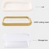 Rechteckige Butterdose mit Cutter, temperaturbeständig, schneidbares Design, Butterbehälter, Backwerkzeuge