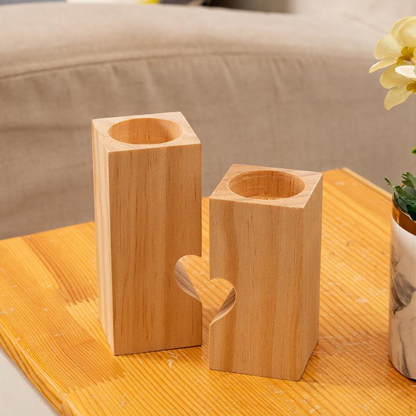 Holder with Candelabra Tealights tick Decor Squre Shape