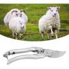 1KS Zastřihovač kozích kopyt, Nůžky na ovčí kopyta Zastřihovač kozích kopyt Kleště na prasečí paznehty Nástroj pro ořezávání a opravu zvířecích drápů (stříbrný)