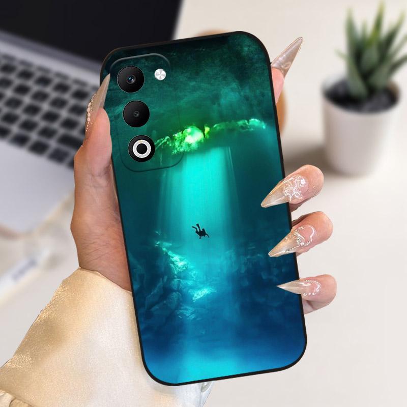 For Oppo A5 A5m CPH2727 A5i Pro 4G Case Fashion Luxury Painted Back Cover For Oppo A5 5G Soft Silicone TPU Bumper