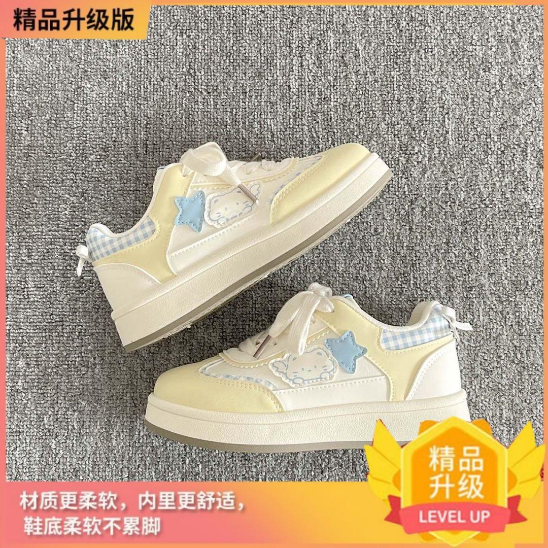 Милые KT кошки Корейская платформа 22 новая доска обувь ins модные нишевые хлебные туфли 35