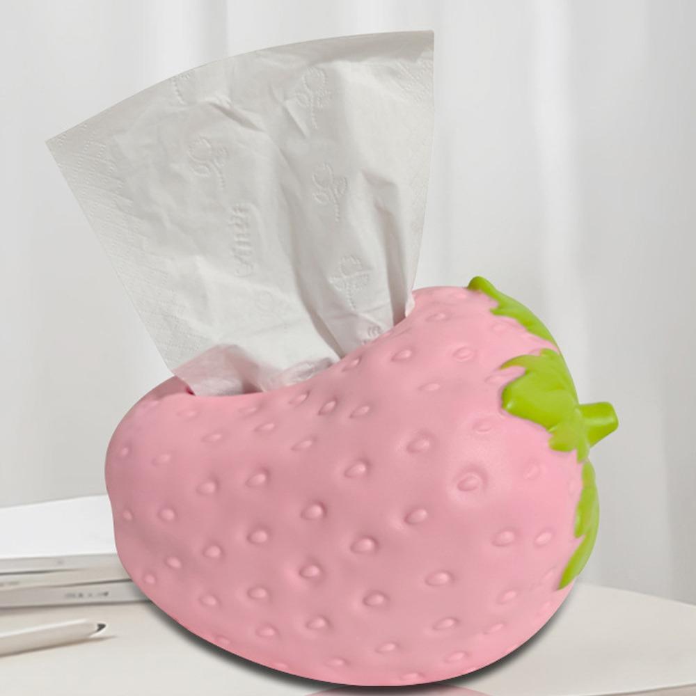 

Large Capacity Paper Towel Case Plastics Tissue Dispenser Creative Napkins Box Bookcase розовый