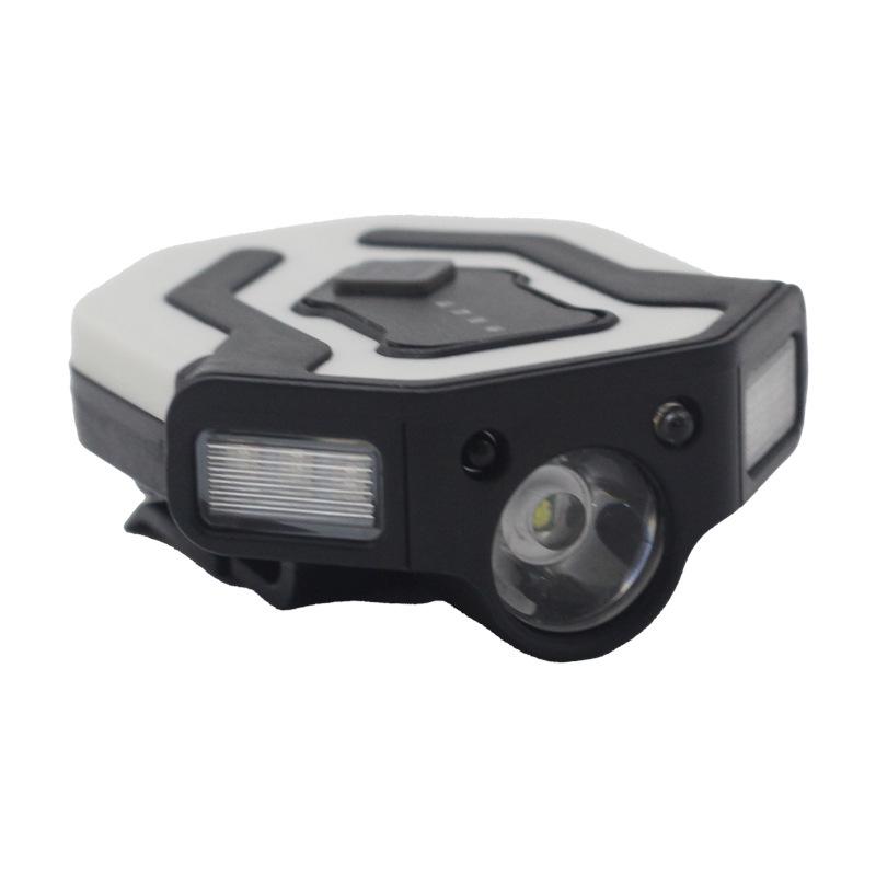 Waterproof LED Clip-On Cap Light: USB Rechargeable, Multifunctional Flash for Night Patrol, Fishing, and Riding