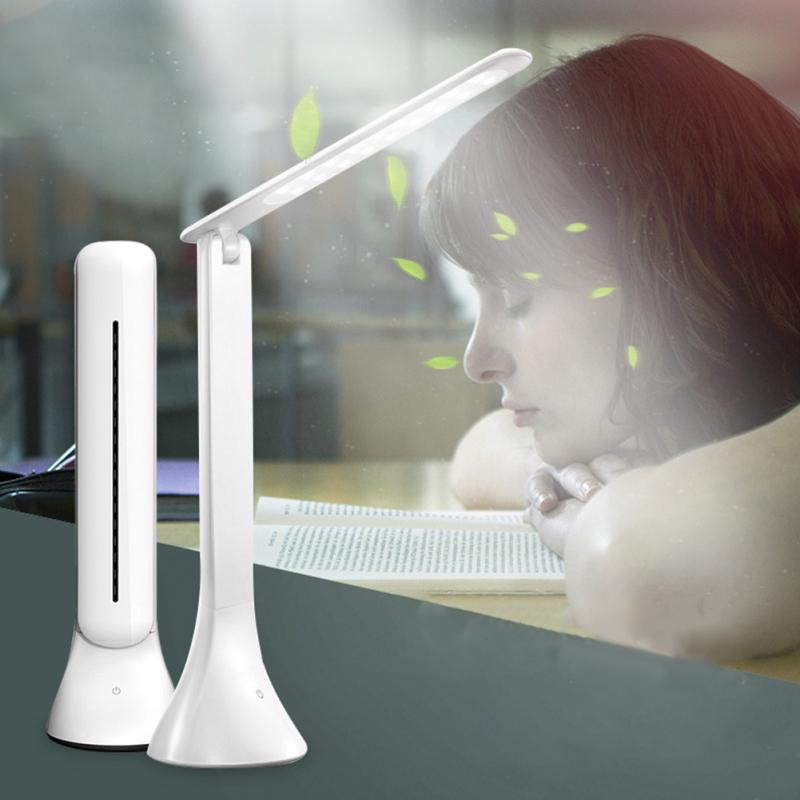 

Portable LED Folding Desk Lamp Dimmable Touch Control Table Lamp USB Charging Port for Office