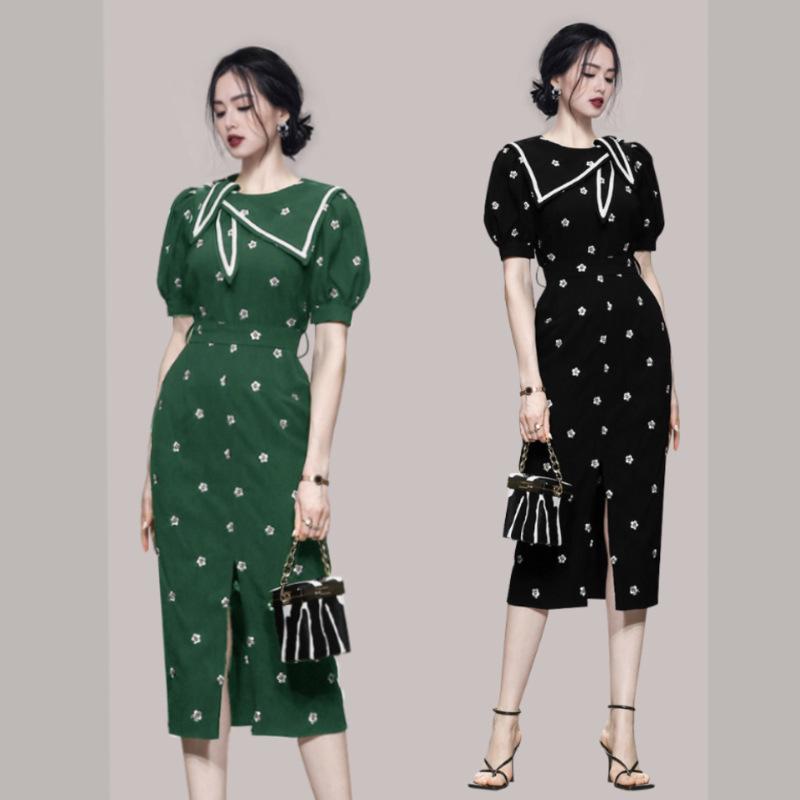 2022 Korean Style Luxury Embroidered Women's Evening Dress