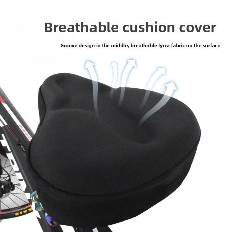 New Electric Bicycle Seat Cushion Cover Mountain Bike Soft and Comfortable Thickened Seat Cover 3d Battery Car Silicone Seat Cushion Cover