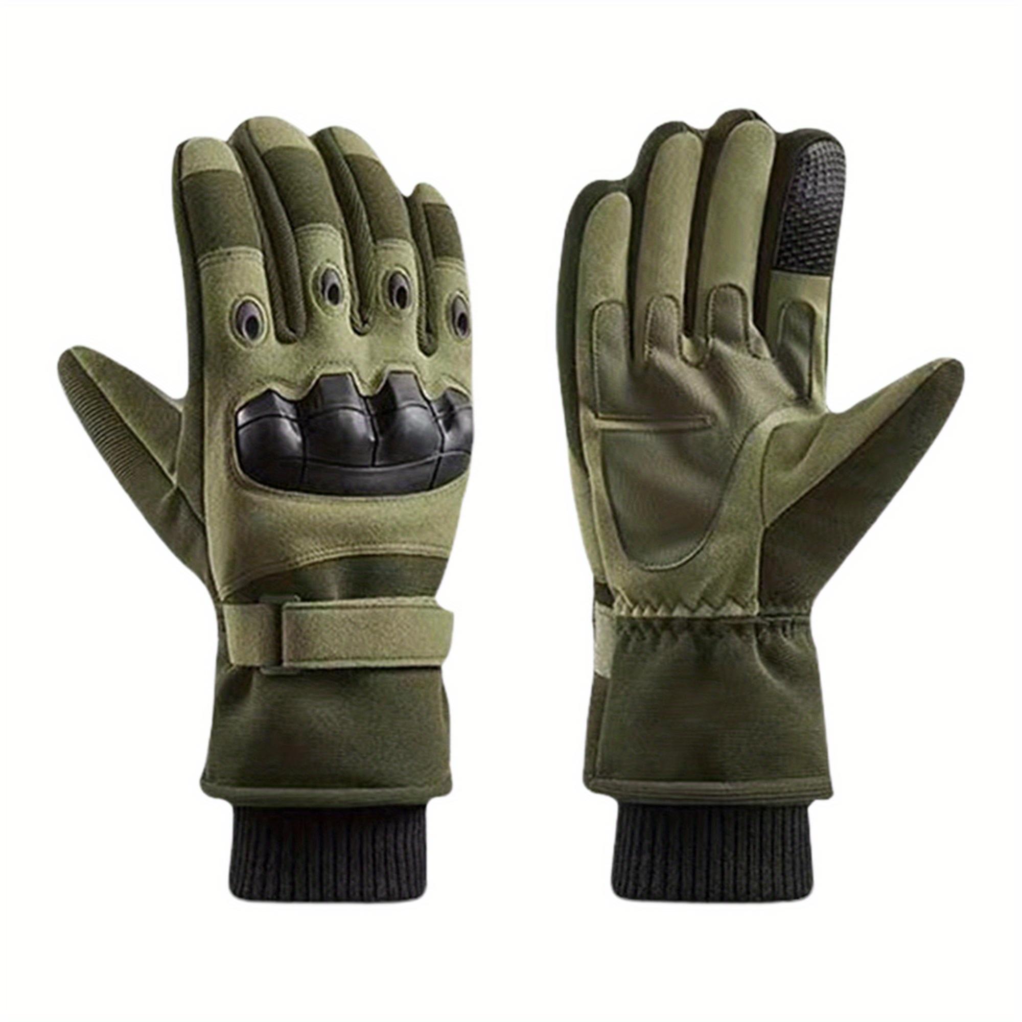 

Зимние перчатки для женщин и мужчин, ветрозащитные теплые перчатки для холодной погоды, перчатки для сенсорных экранов для бега и велоспорта One Size армия зеленый