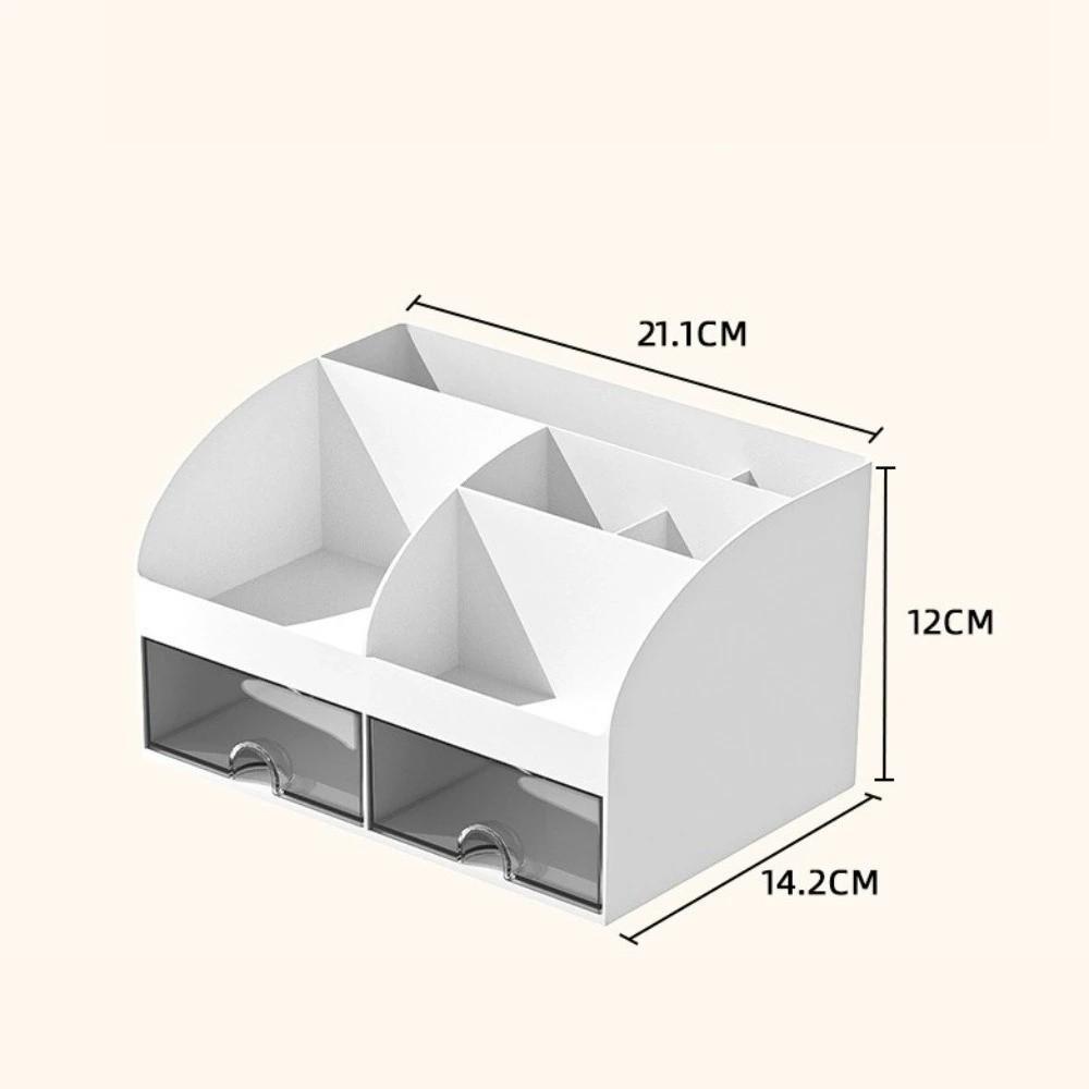 Transparent Drawers Makeup Organizer Large Capacity Pen Holder Practical Desk Organizer School