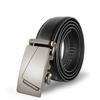 Belt Men's Versatile Fashion Belt Black Leather Automatic Buckle Ratchet Gift Belt