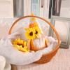 Herbst Sonnenblumen Paar Rentier Puppen Minimalistische Dekorative Plüschfiguren Für Raumdekoration