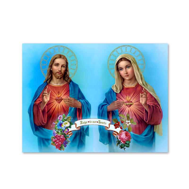 Jesus Poster and Prints Christian Canvas Painting Wall Art Pictures for Living Room Bedroom Home Decoration Gifts
