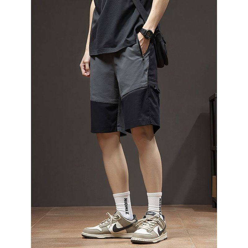 Mountain Style Outdoor Sports Quick-Drying Cargo Shorts Men's Summer Thin Cropped Pants Foreign Trade Men's Casual Pants