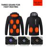 Winter Smart Heating Jacket 8 Zones Heating Coat 3 Gear Temperature Adjustable USB Charging Jacket