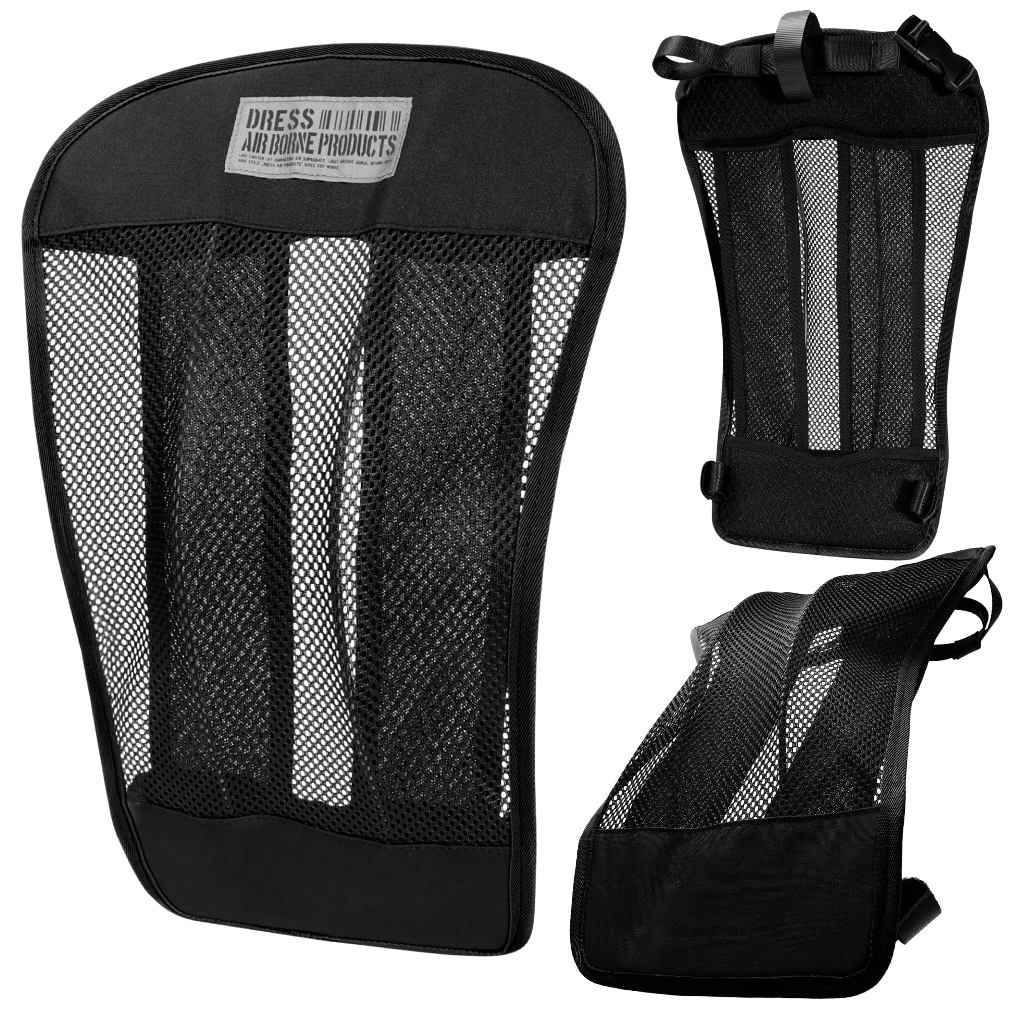 

Dress Special Prevents Stuffiness Air-Through Backpack, Black, Rucksack, Bag, Fishing, Commuting, School, Sports, Motorcycles, Cycling,