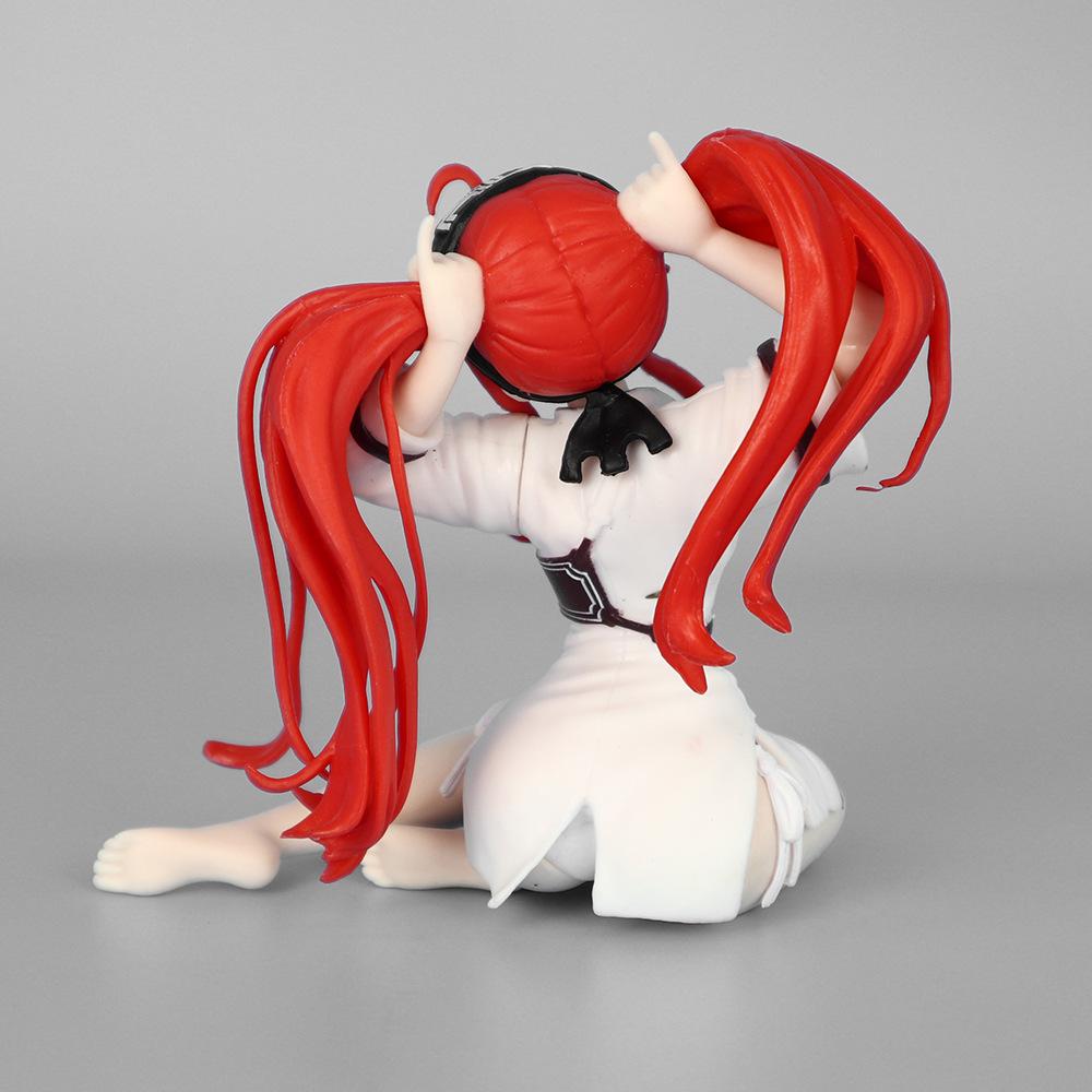Anime Sitting Posture Alice Figure Cartoon Double Horsetail Girl Model Decoration Toy Christmas Gifts
