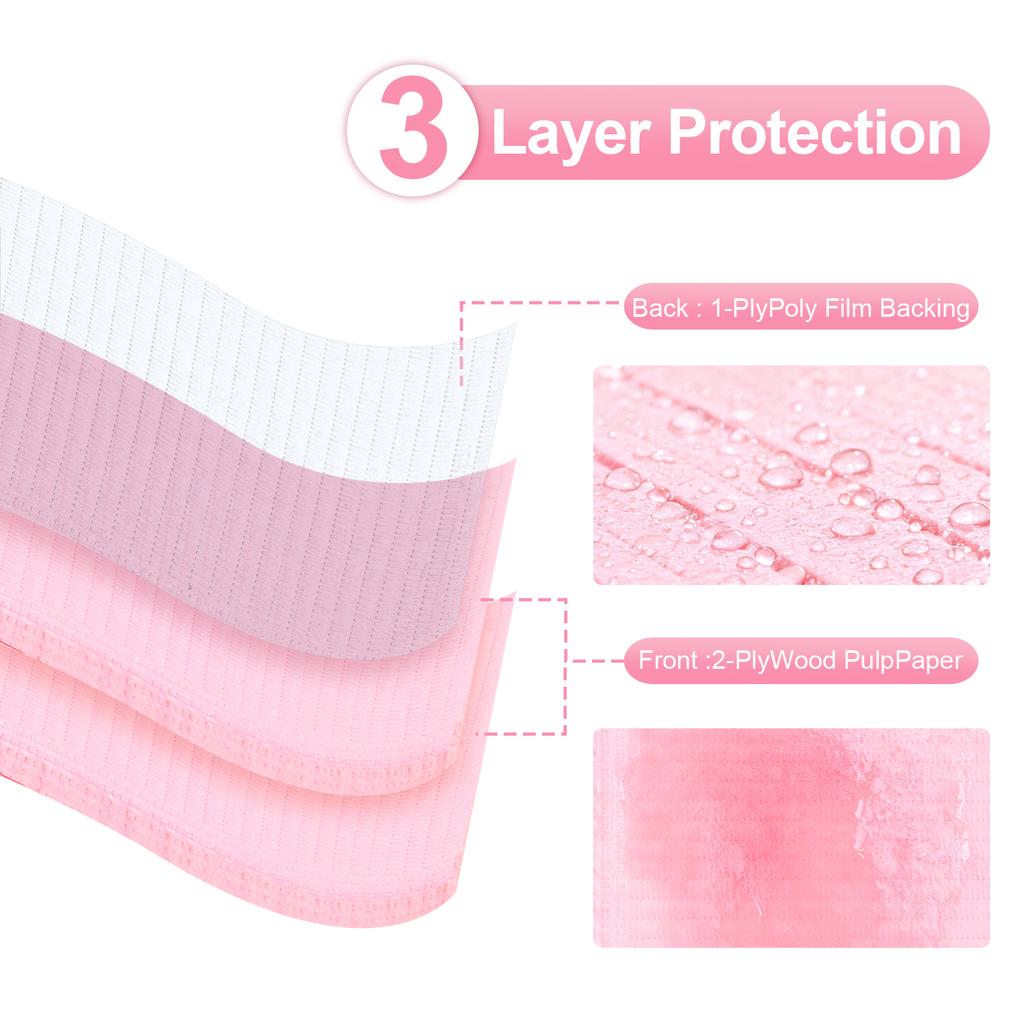 20/50/125pcs White Pink Waterproof Nail Art Table Towels Mat Disposable Foldable Nail Table Mat Nail Art Pad For Salon Practice
