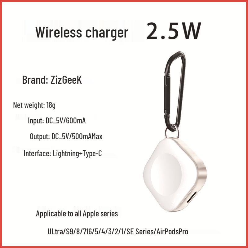 5W Magnetic Wireless Charger for Apple Watch S9/S8/S7/S3/4/SE