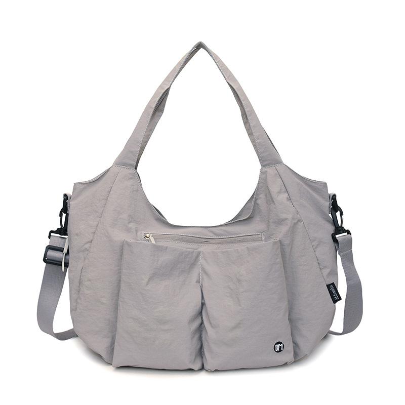 

Tote bag large-capacity bag women s new trendy fashion portable shoulder oblique span commuter bag серый