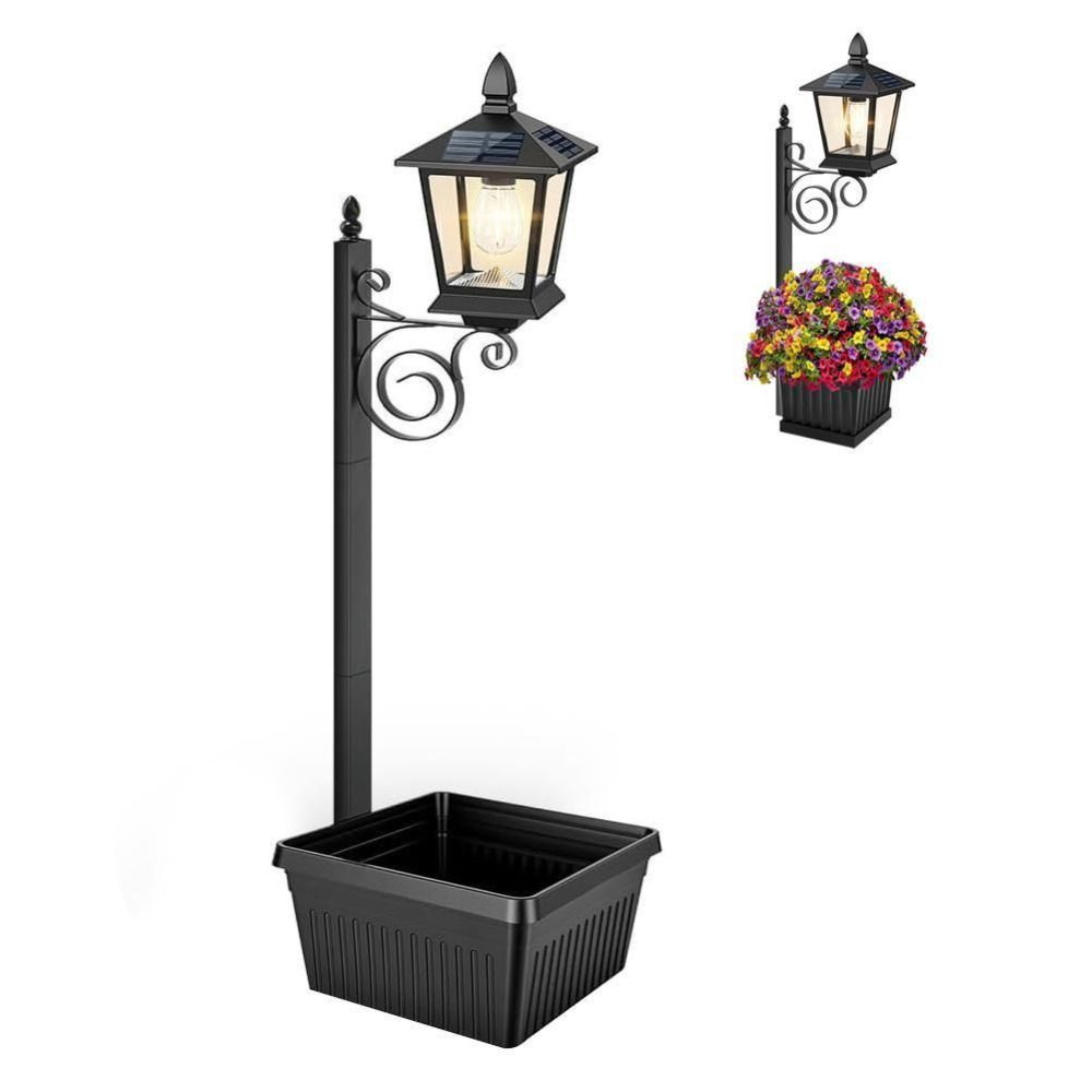 Waterproof Solar Post Lamp Solar Powered Pathway Garden Light Gifts Planter Lamp  Garden Decor
