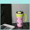 Portable Water Bottle With Handle Stainless Steel Insulated Travel Mug For Office And Outdoor Use