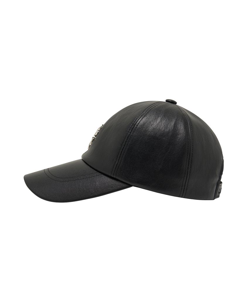 LIBERE Classic Leather Cap / Black