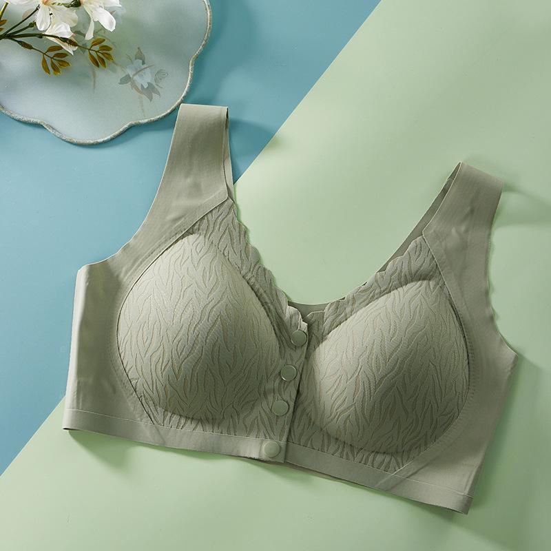 Seamless Front-Closure Strapless Camisole with Built-In Bra 4XL: 160-175 lbs