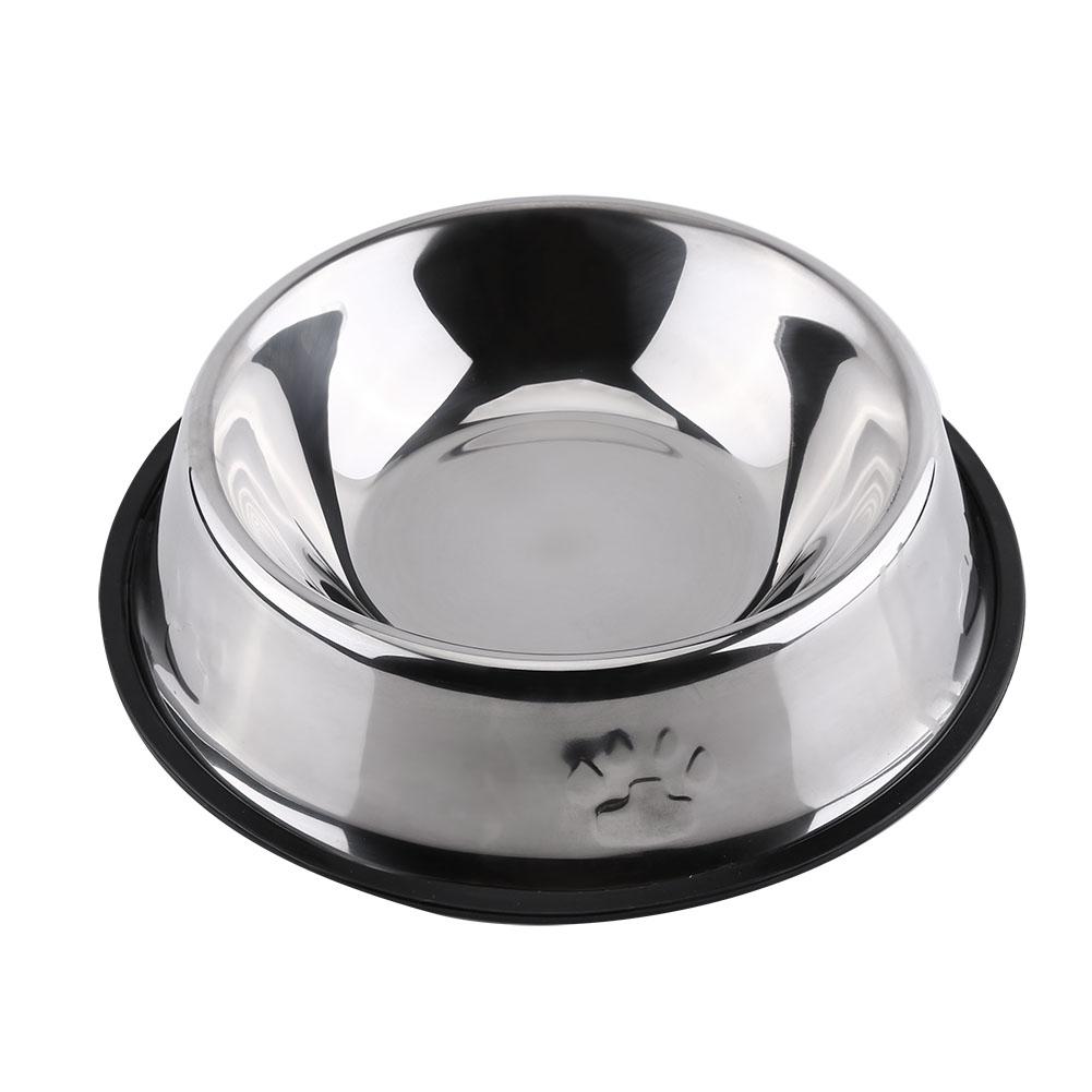Stainless Steel Pet Dog Cat Puppy Travel Feeding Feeder Food Water Dish Holder (15cm)
