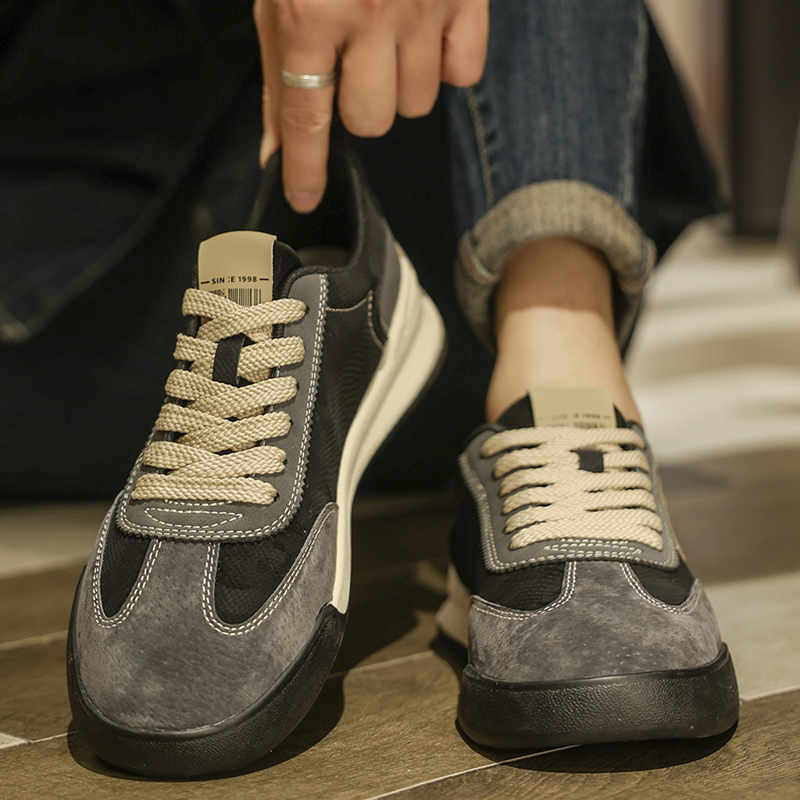 Thick Heel Does Not Slip Shoes Husband Shoes Woven Basketball Tenia Men's White Summer Sneakers Sport Class High Brand