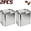 3/1x Tinplate Iron Can Coffee Bean Tea Home Kitchen Spices Powder Herbs Airtight Cans Outdoor Camping Packaging Storage Tin Box