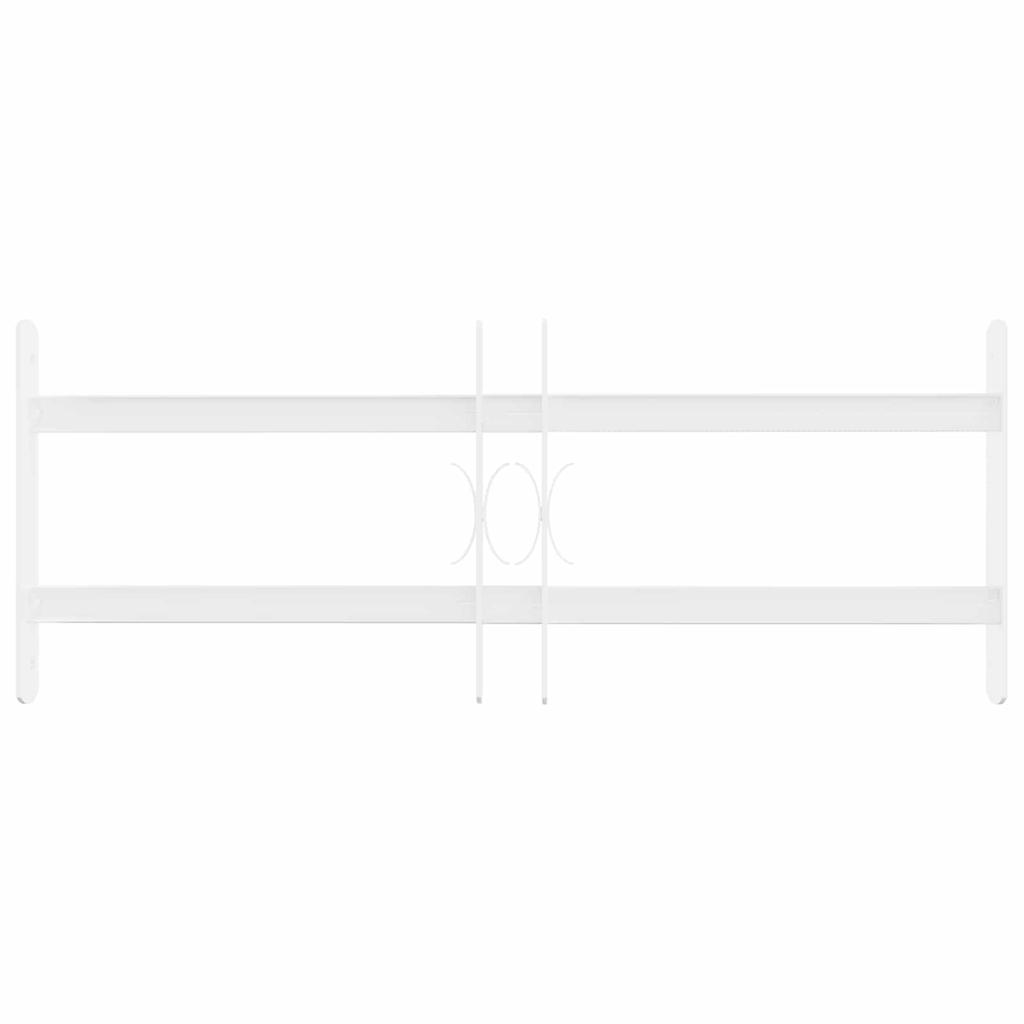 Window Security Grille with 2 Crossbars 3 pcs 43 74 cm