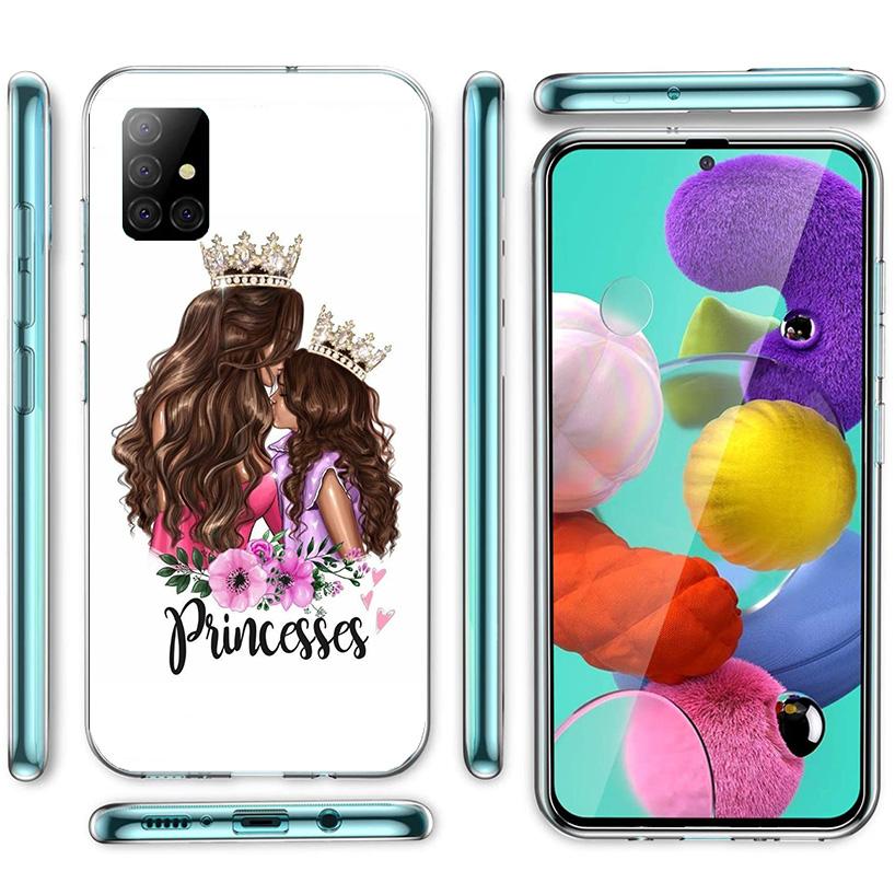 Baby Mom Girls Phone Case For Samsung Galaxy A52 A32 A22 A12 A51 A31 A50S A30S A20S A10S Note 20 Ultra 10 Plus S10 A72 A71 Galax