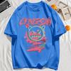 Devil'S Ghost Face Graffiti Print Men T Shirt O-Neck All-Match T-Shirt Casual Cotton Clothes Fashions Summer Sportswear