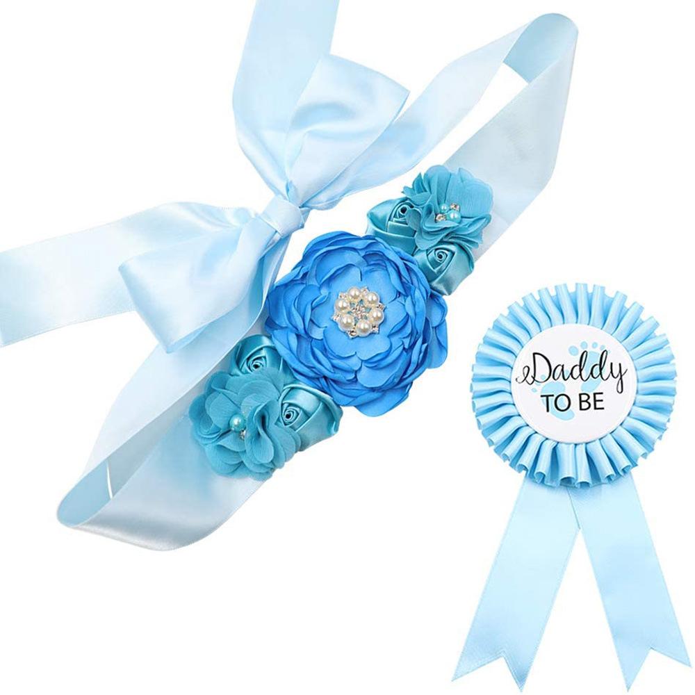 Baby Sower Mummy To Be Belt Daddy To Be Badge Corsage Babyshower Boy Girl Supplies For Dad Mom Baby Shower