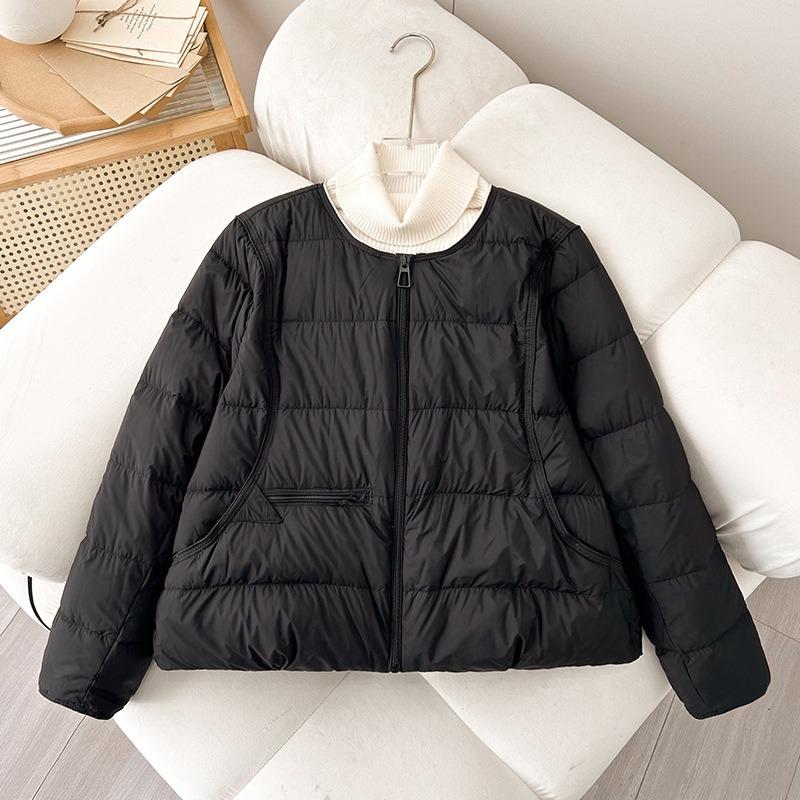 Winter New Padded Jacket Light and Loose Korean Version of Casual Fashion Padded Jacket Collarless Thermal Padded Jacket
