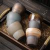 Japanese Style Coarse Ceramic Espresso Cup Retro Ceramic Kung Fu Tea Cup Office and Home Water Cup