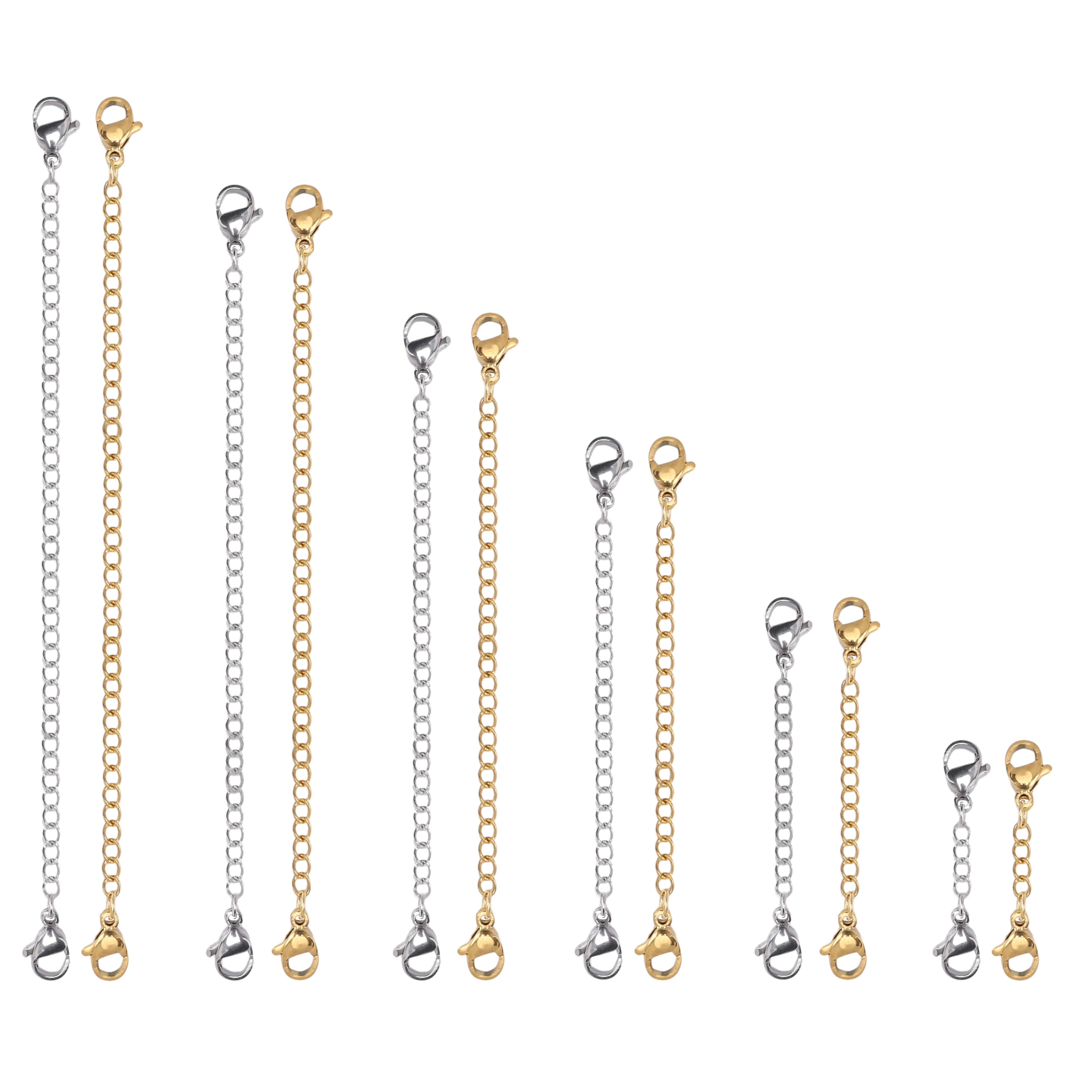 

Нержавеющая сталь двуглавая застежка-карабин звено цепи застежки для DIY ожерелье браслет ювелирные изделия изготовление фурнитуры принадлежности 12pcs разноцветный