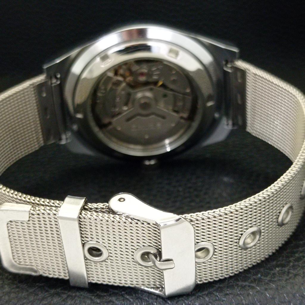 VINTAGE REFURBISHED SEIKO 5 AUTOMATIC 6309A JAPAN MENS BLACK WATCH a440903-4 Sk-a440903